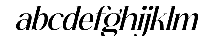 fanlste Italic Font LOWERCASE