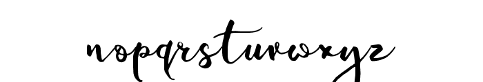 featherly handlettered Font LOWERCASE