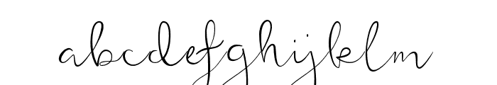 featherly Font LOWERCASE