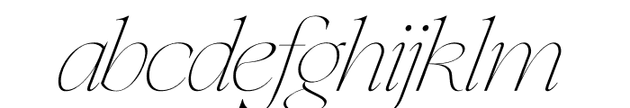 feonie Italic Font LOWERCASE