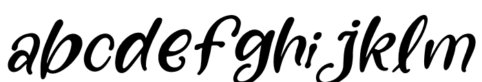 figure Purple Italic Font LOWERCASE