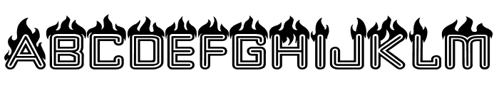 fire Font UPPERCASE