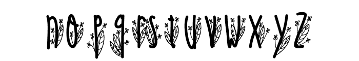 floral Font LOWERCASE