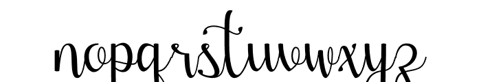 fluffy Font LOWERCASE