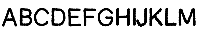 fluffywooly Font UPPERCASE