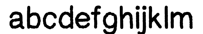 fluffywooly Font LOWERCASE
