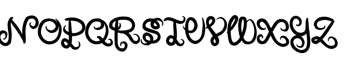 fuidwater Font UPPERCASE