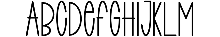 funky child Font UPPERCASE