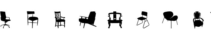 furniture dingbats Font OTHER CHARS