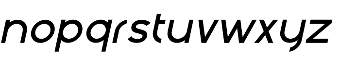 garuh Semi-bold-Italic Font LOWERCASE