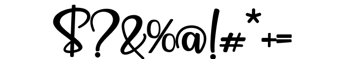 glamoura Font OTHER CHARS