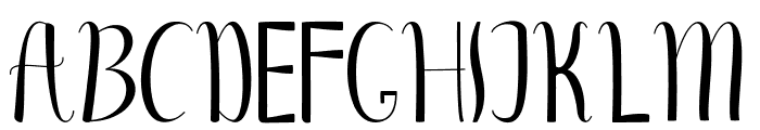 gletaly serif Font UPPERCASE