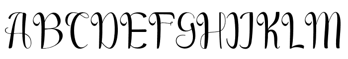 glettaly Font UPPERCASE