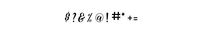 glodylascript Font OTHER CHARS