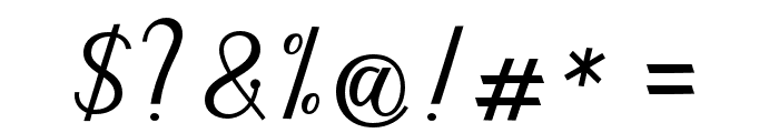 gloretha script Font OTHER CHARS