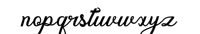 gloretha script Font LOWERCASE