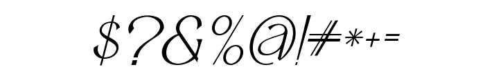 glorya-Italic Font OTHER CHARS