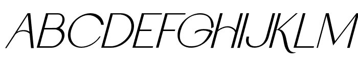 glorya-Italic Font UPPERCASE