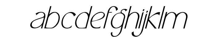 glorya-Italic Font LOWERCASE
