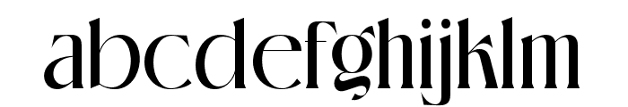 glossy-Regular Font LOWERCASE