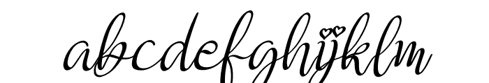 hafizah Italic Font LOWERCASE