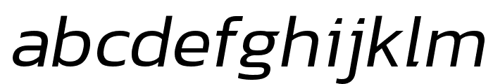 hailey-LightItalic Font LOWERCASE