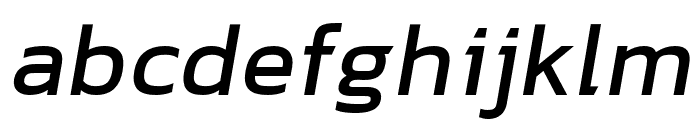 hailey-MediumItalic Font LOWERCASE