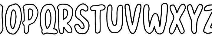 halloween outline Font LOWERCASE