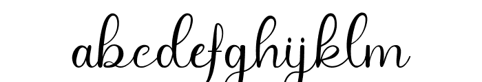 hameda script Font LOWERCASE