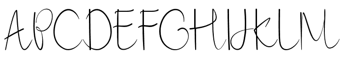 hand-lettering-thin Regular Font UPPERCASE