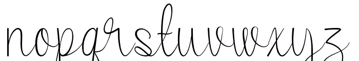 hand-lettering-thin Regular Font LOWERCASE