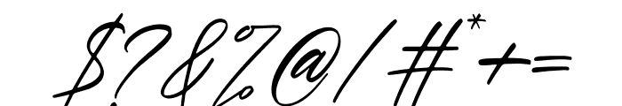hand script Italic Font OTHER CHARS