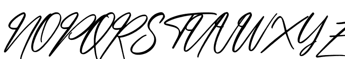 hand script Italic Font UPPERCASE