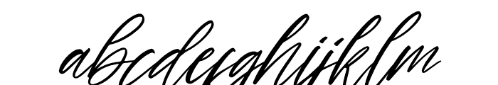 hand script Italic Font LOWERCASE