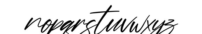 hand script Italic Font LOWERCASE