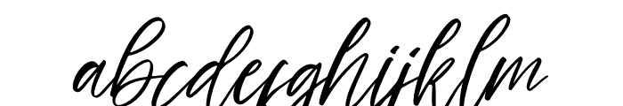 hand script Font LOWERCASE