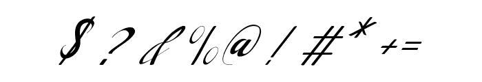 handlove script Font OTHER CHARS