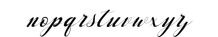 handlove script Font LOWERCASE