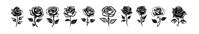 happyrose Regular Font OTHER CHARS