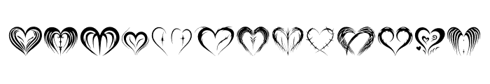 heart Indian tribal style Reg Font UPPERCASE