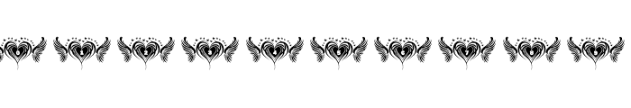 heart & wing Regular Font OTHER CHARS