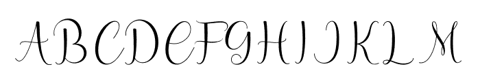 hello olive Font UPPERCASE