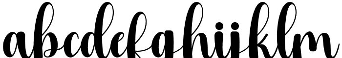 hilden-Regular Font LOWERCASE