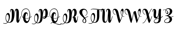 hirly-Regular Font UPPERCASE