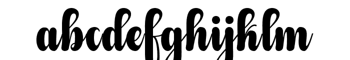 hirly-Regular Font LOWERCASE