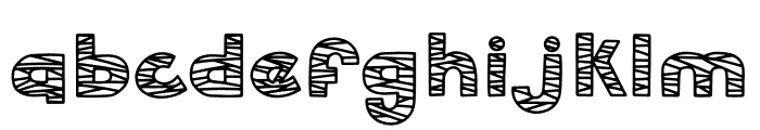 hollow mummy display Font LOWERCASE