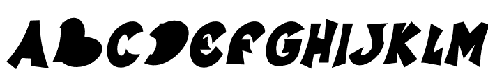 horuren Italic Font UPPERCASE