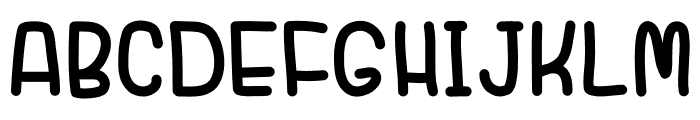 hughug first Font UPPERCASE