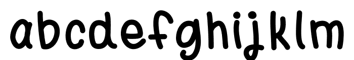 hughug first Font LOWERCASE