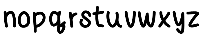 hughug first Font LOWERCASE